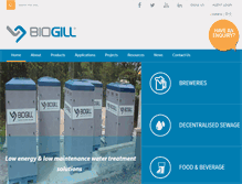 Tablet Screenshot of biogill.com